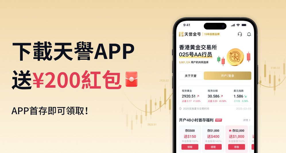 下載APP送¥200紅包！