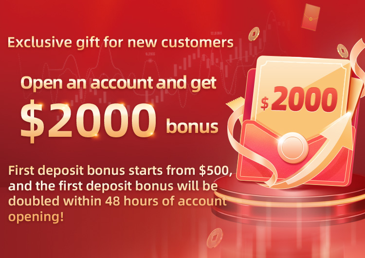 First deposit bonus starts from $500, and the first deposit bonus will be doubled within 48 hours of account opening!